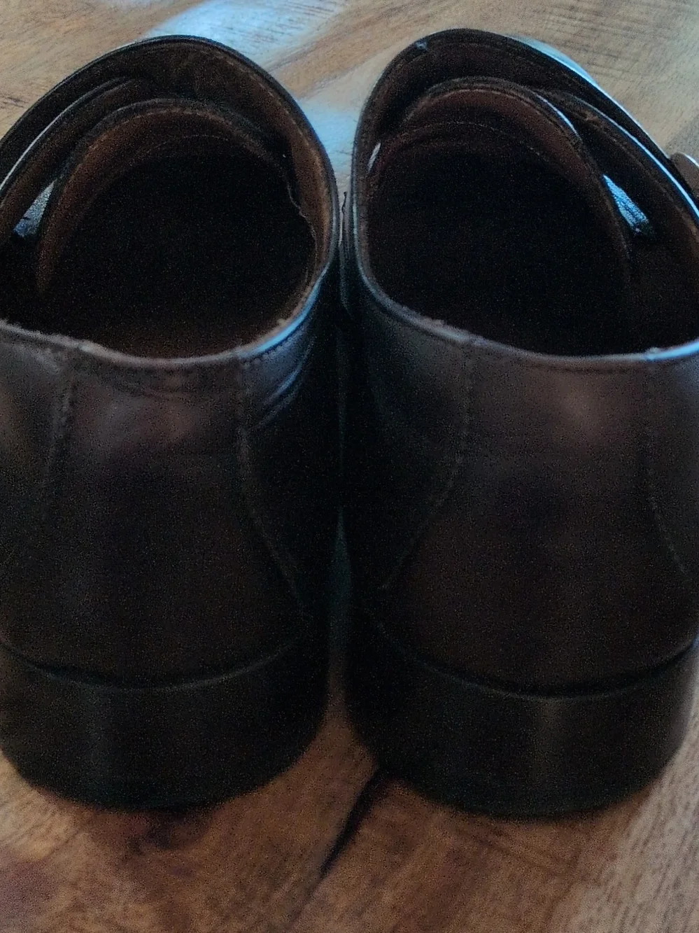 Tasso Elba Lucca Mens Double Monk Strap Shoes 10.5 M Dark Brown Leather VGC